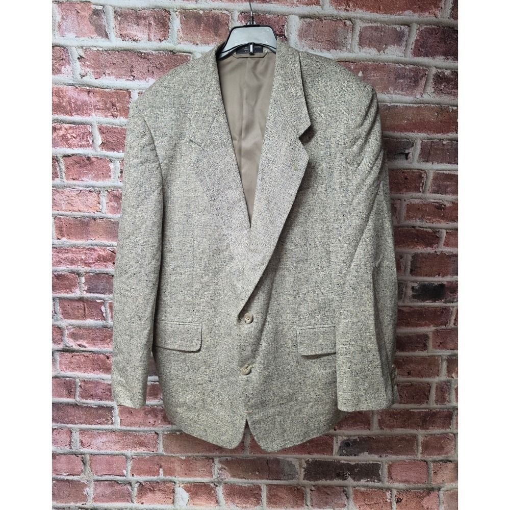 Men's PAULO SAVINO Vintage‎ 100% Silk Tweed Blazer Sport Coat Size Large